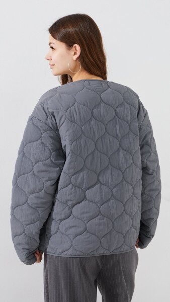 Купити Куртка однотонна жіноча LAWA WBC02500 XS Сірий Артикул: 2000999470721 Фото №6
