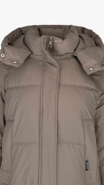 Купити Куртка однотонна жіноча On me 2431-F341 2XL Кавовий Артикул: 2000999164200 Фото №9