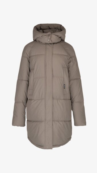 Купить Куртка однотонная женская On me 2431-F341 L Кофейный Артикул: 2000999164187 Фото №7