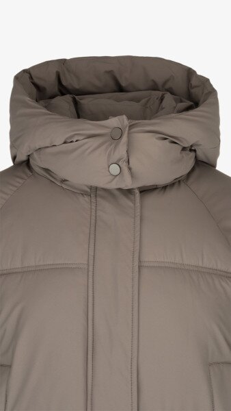 Купить Куртка однотонная женская On me 2431-F341 L Кофейный Артикул: 2000999164187 Фото №8