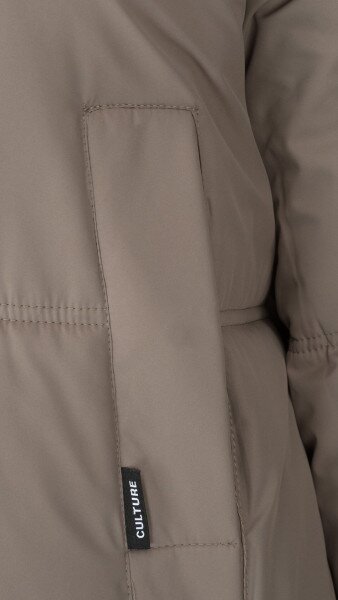 Купить Куртка однотонная женская On me 2431-F341 L Кофейный Артикул: 2000999164187 Фото №10