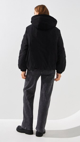 Купить Куртка однотонная женская On me TM-BF-C228 S Черный Артикул: 2000999155192 Фото №4