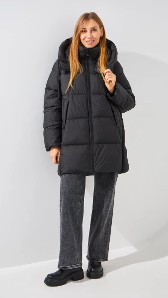 Купить Куртка однотонная женская On me TM-BF-C386 L Черный Артикул: 2000999156632 Фото №2