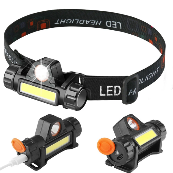 Купить Фонарик налобный на USB BL-8101 Черный Артикул: 2000999467950 Фото №1