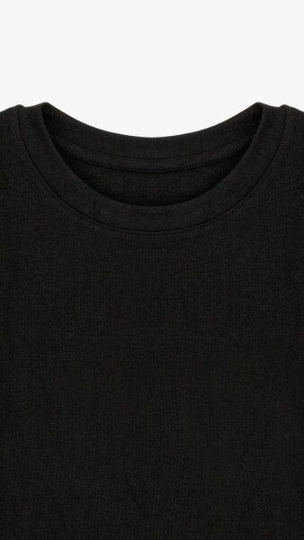 Купить Лонгслив однотонный женский Bclothing 8837 S Черный Артикул: 2000999178290 Фото №8
