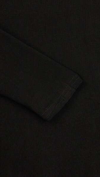 Купить Лонгслив однотонный женский Bclothing 8837 S Черный Артикул: 2000999178290 Фото №9