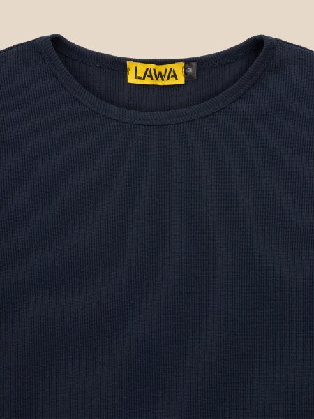 Купити Лонгслів однотонний жіночий LAWA WBC02328 S Темно-синій Артикул: 2000999576157 Фото №7
