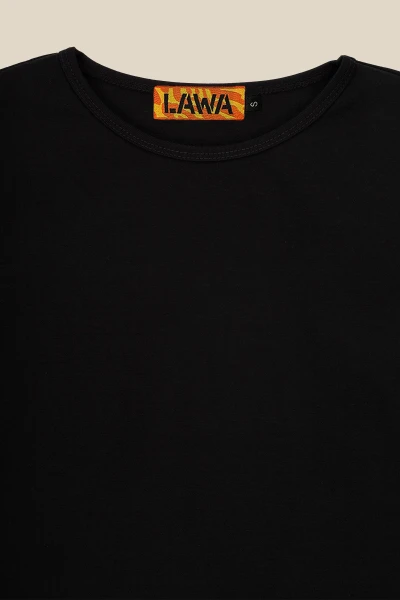 Лонгслив однотонный женский LAWA WBC02348 3XL Черный  Фото №1