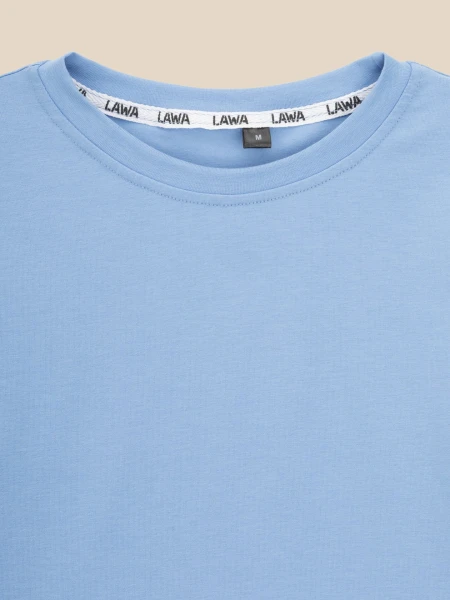Купити Лонгслів однотонний жіночий LAWA WBC02348 XL Блакитний Артикул: 2000999585081 Фото №7