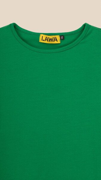 Купити Лонгслів однотонний жіночий LAWA WBC02348 XS Зелений Артикул: 2000999263477 Фото №8