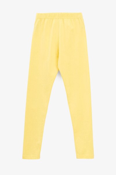 Купити Лосини однотонні для дівчинки Lizi 149 140 см Жовтий Артикул: 2000990995001 Фото №1