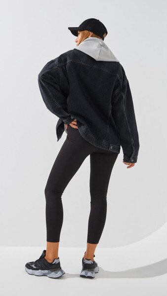 Купить Лосины трикотажные однотонные женские SL 254 42 Черный Артикул: 2000999214585 Фото №5