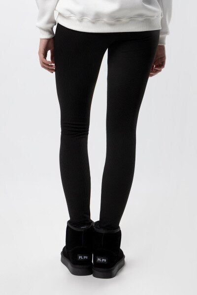 Купить Лосины трикотажные однотонные женские LAWA WBC02345 XS Черный Артикул: 2000990256423 Фото №3