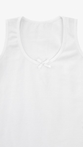 Купить Майка-белье для девочки Nicoletta 73150-5 2-3 года Белый Артикул: 2000999415944 Фото №2
