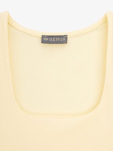 Купити Майка однотонна жіноча GENUA G01119-0018 XS Жовтий Артикул: 2000999572142 Фото №7