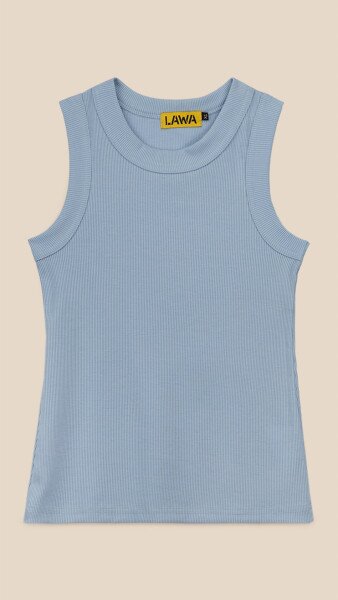 Купить Майка однотонная женская LAWA WBC02305 XS Светло-голубой Артикул: 2000999190872 Фото №7