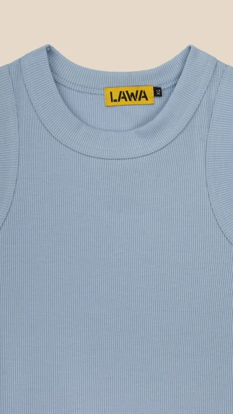 Купити Майка однотонна жіноча LAWA WBC02305 XS Світло-блакитний Артикул: 2000999190872 Фото №8