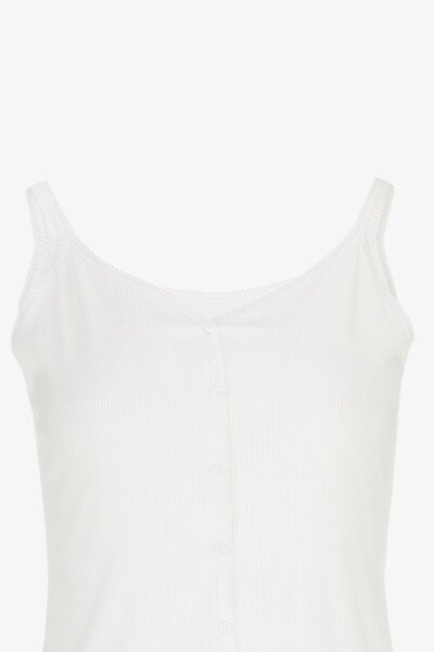 Купити Майка однотонна жіноча W23-24 One Size Білий (2000989430070S) Артикул: 2000989430070 Фото №7