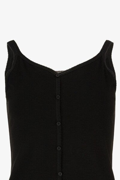 Купити Майка однотонна жіноча W23-24 One Size Чорний (2000989430056S) Артикул: 2000989430056 Фото №8