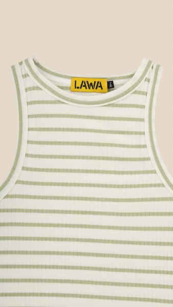 Купити Майка з візерунком для дівчинки LAWA GBC02405 140 см Оливково-молочний Артикул: 2000999206832 Фото №8