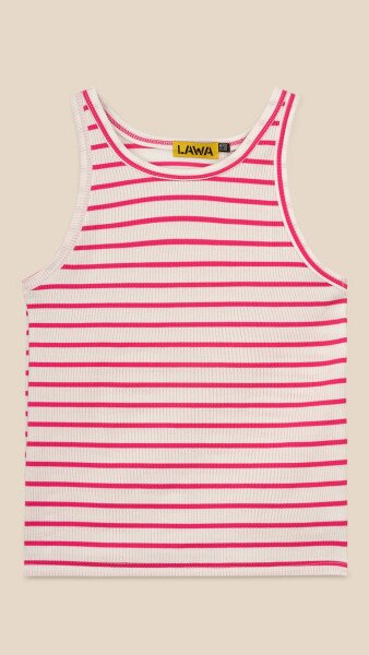 Купить Майка с узором женская LAWA WBC02470 XS Бело-розовый Артикул: 2000999215216 Фото №6