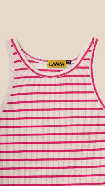 Купити Майка з візерунком жіноча LAWA WBC02470 XS Біло-рожевий Артикул: 2000999215216 Фото №7