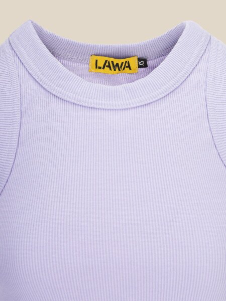 Купить Майка однотонная женская LAWA WBC02305 XS Лавандовый Артикул: 2000990596659 Фото №7