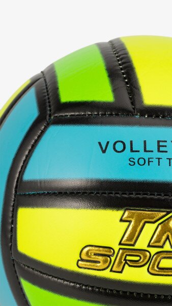 Купити М`яч волейбольний TK Sport C60983 280-300 г Синьо-салатовий Артикул: 2000999195501 Фото №2