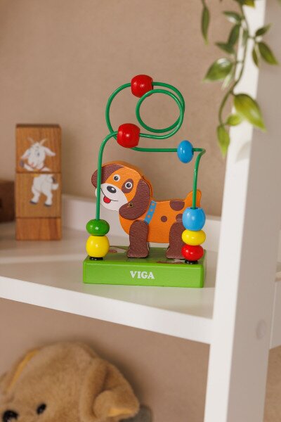 Купити Міні-лабиринт "Песик" Viga Toys 59662 Різнокольоровий (6934510596620) Артикул: 6934510596620 Фото №6