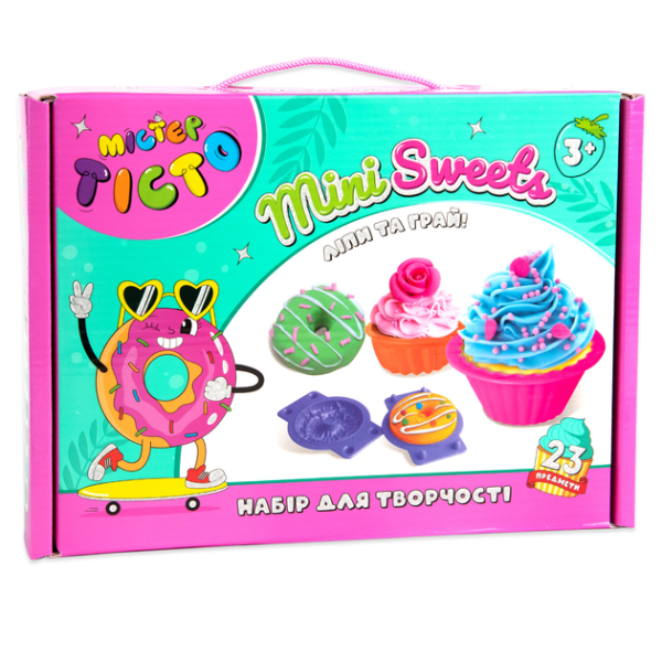Купити Набір креативної творчості "Містер тісто" Mini Sweets Strateg 41008 Різнокольоровий Артикул: 2000999252440 Фото №1