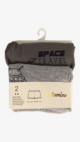 Купить Набор трусов 2 шт для мальчика Katomino К128492 98-104 см Серый+т.серый Артикул: 2000999147203 Фото №7