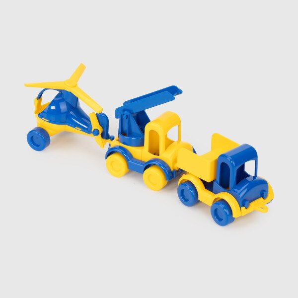 Купить Набор авто "Kid cars" патриотический 3 шт. Tigres 39996 Желто- синий (2000989864219) Артикул: 2000989864219 Фото №1