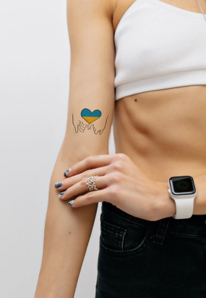 Купить Набор тату "Украина в моем сердце" Tattooshka LB-137 (5805800013503) Артикул: 5805800013503 Фото №2
