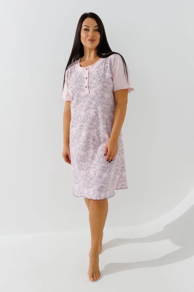 Ночная рубашка женская Miss Victoria 11452 2XL Серо-розовый  Фото №0