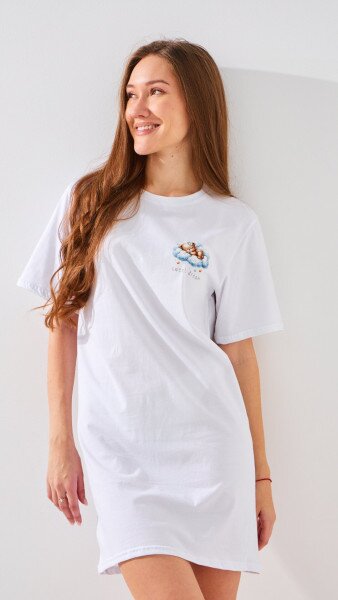 Купить Ночная рубашка женская Dexters 137210 XL Белый Артикул: 2000999368592 Фото №2
