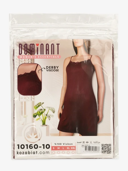 Купить Ночная рубашка женская Dominant 10160 XL Бордовый Артикул: 2000999627941 Фото №8