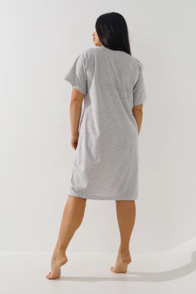 Ночная рубашка для кормящих Betul 3187 4XL Серый  Фото №2