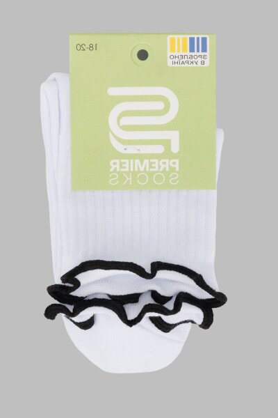 Купить Носки для девочки Premier Socks Рюши 16-18 Белый (4820203339822A) Артикул: 4820203339822 Фото №7