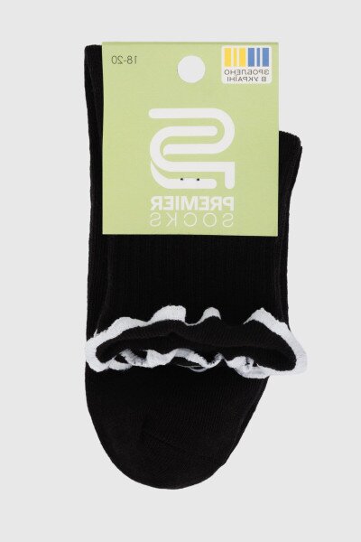Купить Носки для девочки Premier Socks Рюши 16-18 Черный (4820203339778A) Артикул: 4820203339778 Фото №7