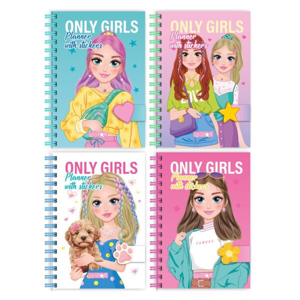Купити Блокнот для дівчаток "Only Girls Planner" Апельсин LS-01 Різнокольоровий Артикул: 4823119603070 Фото №1