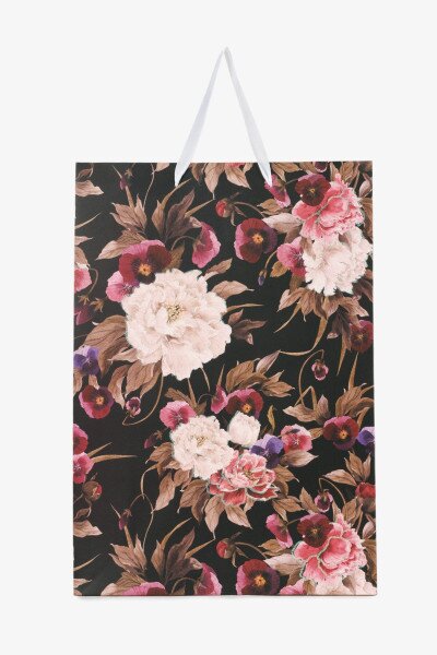 Купить Пакет подарочный JUMBO Flores 760240ML Черно-коричневый Артикул: 2000991026957 Фото №3