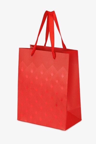 Купить Пакет подарочный MEDIUM Bright foil 760417ML Красный Артикул: 2000991027015 Фото №2