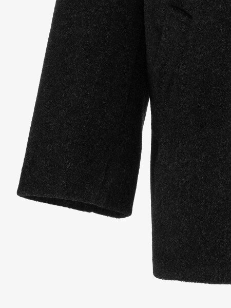 Купить Пальто однотонное женское GENUA G01120-0006 2XL Графитовый Артикул: 2000999597039 Фото №2