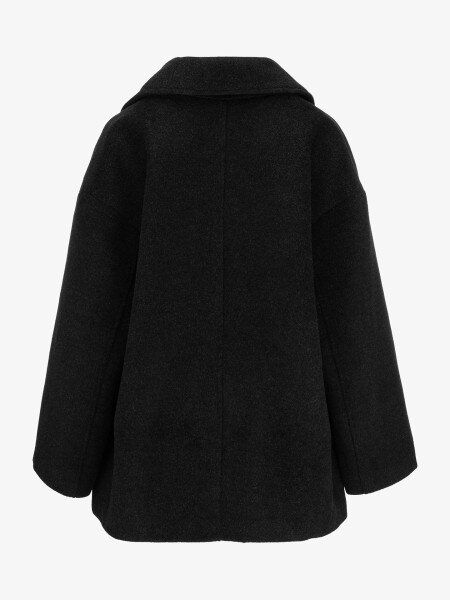 Купить Пальто однотонное женское GENUA G01120-0006 2XL Графитовый Артикул: 2000999597039 Фото №4