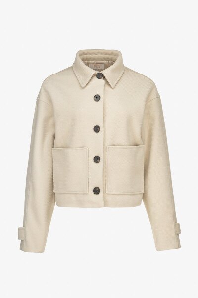 Купить Пальто однотонное женское On me 5288 XL Молочный Артикул: 2000990886545 Фото №7