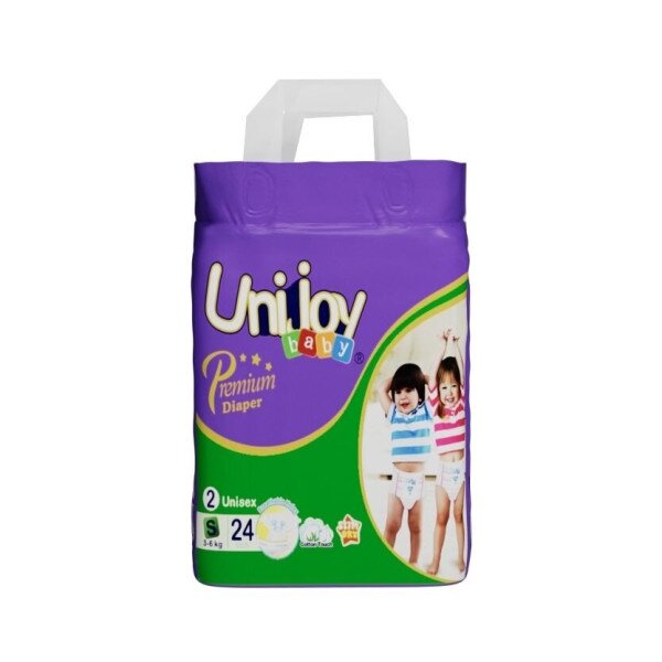 Купить Подгузники детские Unijoy Baby Premium PDS24 24 шт (S 2 mini 3-6 kg) Артикул: 6973920541011 Фото №2