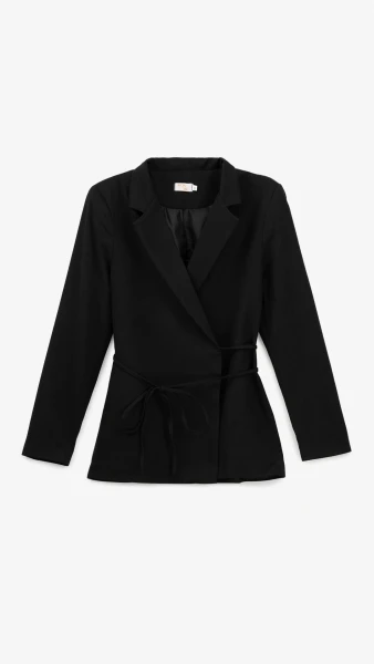 Купить Пиджак однотонный женский GENUA 2501-K 5XL Черный Артикул: 2000999402555 Фото №7