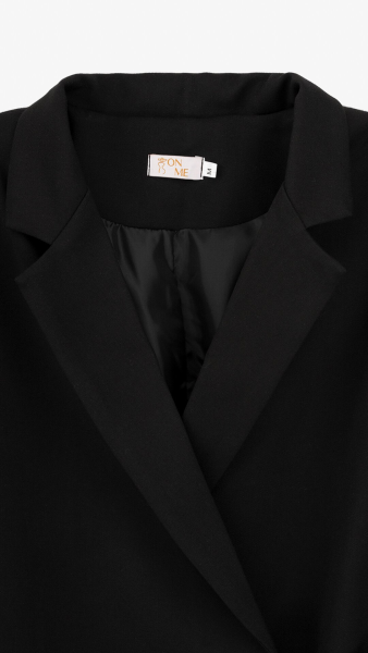 Купить Пиджак однотонный женский On me 2501-K M Черный Артикул: 2000999166853 Фото №10
