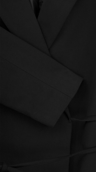 Купить Пиджак однотонный женский On me 2501-K M Черный Артикул: 2000999166853 Фото №12