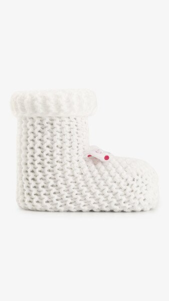 Купить Пинетки вязаные для девочки Very Socks 140 0-1 год Белый Артикул: 2000999408106 Фото №2